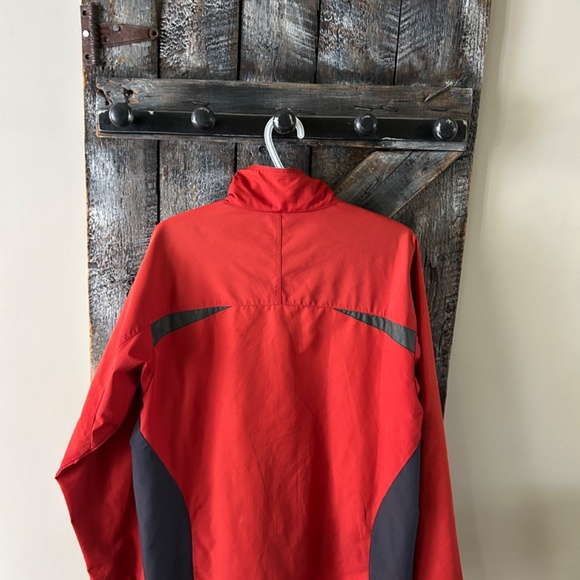Men's Full Zipper Light Weight Patagonia Jacket Burnt Orange/Red - Picture 2 of 3